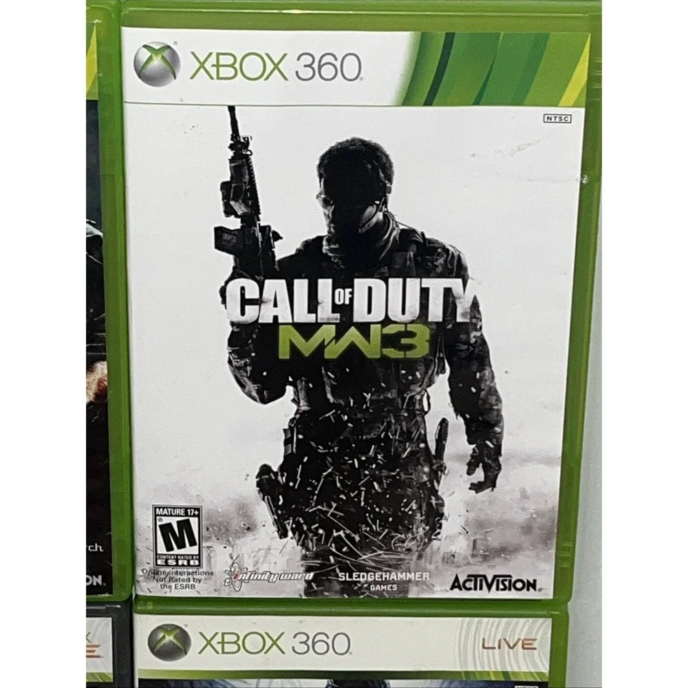 Call of Duty Xbox 360 Lot Of 4 Black Ops 1 Call Of Duty 3 World At War MW3 Set